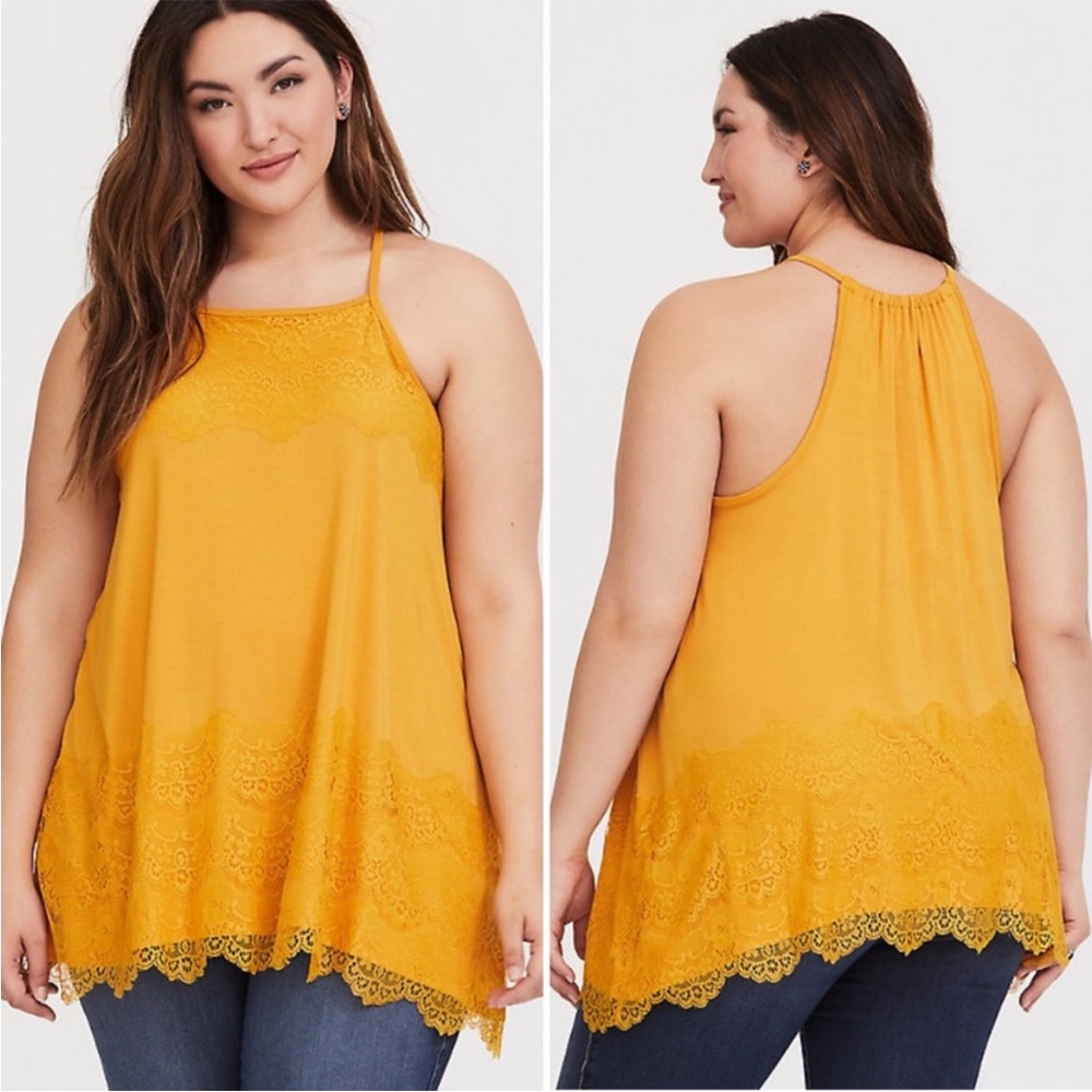 Torrid Super Soft Cutaway Tank with Lace Panels 2 (18/20)